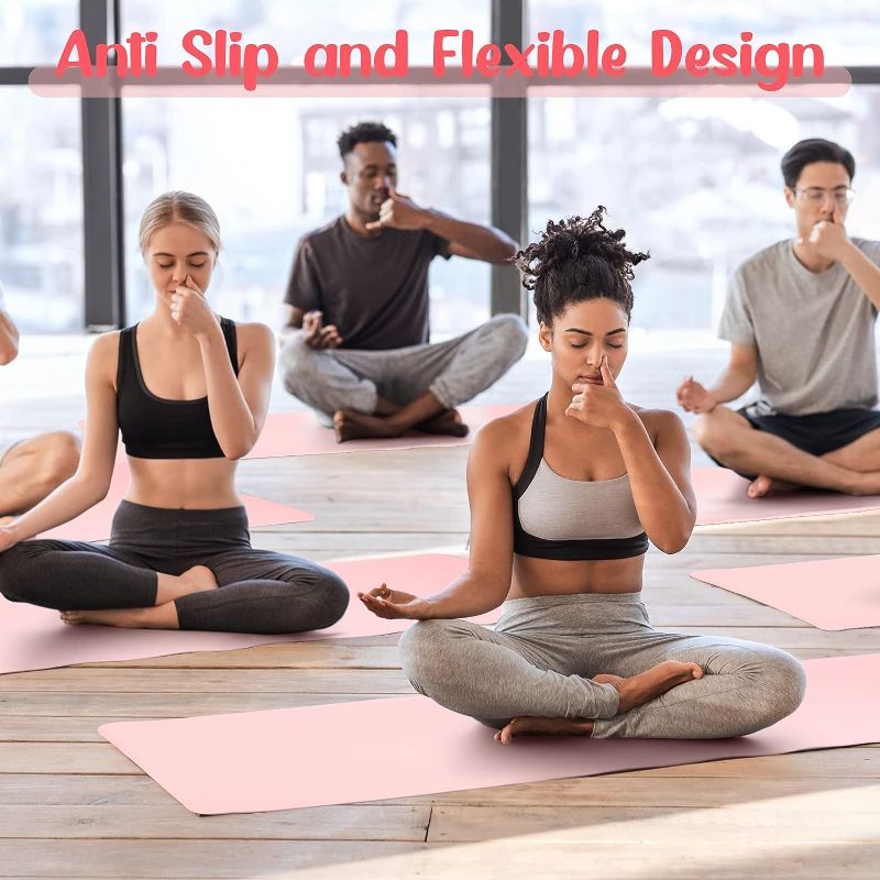 Photo 1 of Deekin Bulk Yoga Mats, 72 x 24 x 0.19 Inch, 5 mm Thick, Non Slip Yoga Mat Workout Set Pilates and Floor Exercise Mat for Kids Adults Women Men Outdoor Home Gym Fitness Equipment