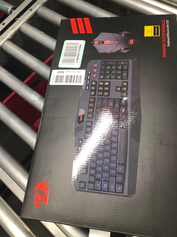 Photo 1 of Redragon S101 Gaming Keyboard, M601 Mouse, RGB Backlit Gaming Keyboard, Programmable Backlit Gaming Mouse, Value Combo Set [New Version] Black