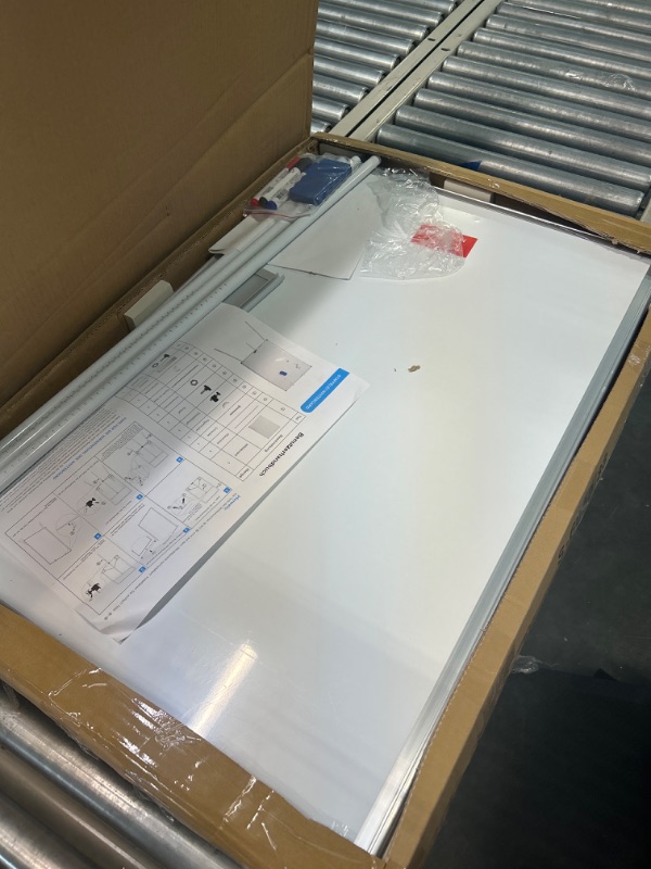 Photo 1 of Easel Whiteboard - Magnetic Portable Dry Erase 36 x 24 Tripod Height Adjustable, 3' x 2' Flipchart Easel Stand White Board for Office or Teaching at Home & Classroom *Silver 36x24