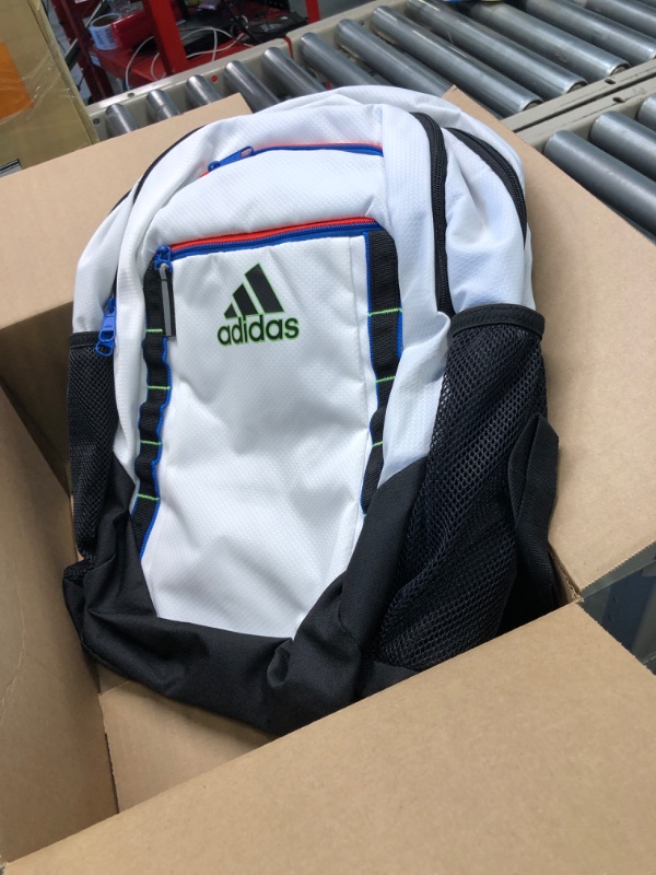 Photo 3 of adidas Excel 6 Backpack, White/Bright Royal Blue/Black, One Size One Size White/Bright Royal Blue/Black