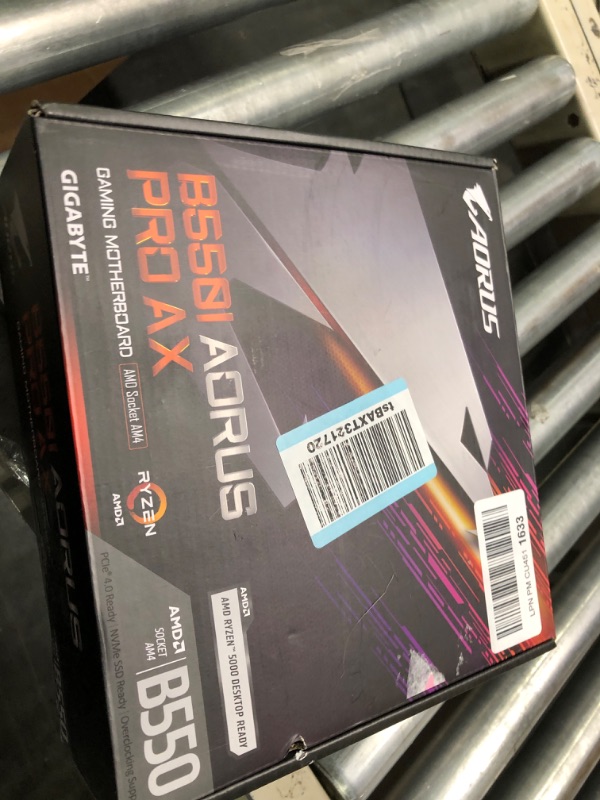 Photo 2 of GIGABYTE B550I AORUS PRO AX (AM4 AMD/B550/Mini-Itx/Dual M.2/SATA 6Gb/s/USB 3.2 Gen 1/WiFi 6/2.5 GbE LAN/PCIe4.0/Realtek ALC1220-Vb/DisplayPort 1.4/2xHDMI 2.0B/RGB Fusion 2.0/DDR4/Gaming Motherboard) B550 B550I AORUS PRO AX Bundle