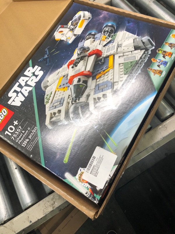 Photo 4 of ***BOX IS OPEN AND BAGS ARE MISSING*** LEGO Star Wars: Ahsoka Ghost & Phantom II 75357 Star Wars Playset Inspired by The Ahsoka Series, Featuring 2 Buildable Starships and 5 Star Wars Figures Including Jacen Syndulla and Chopper