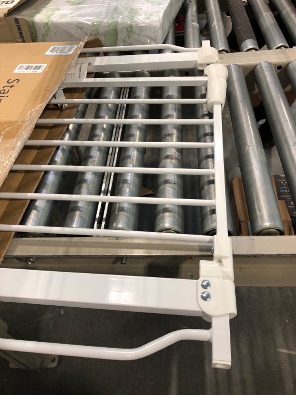 Photo 1 of BalanceFrom Easy Walk-Thru Safety Gate for Doorways and Stairways with Auto-Close/Hold-Open Features, Multiple Sizes 30-inch Tall, With Caps Fits 29.1 - 38.5" Wide