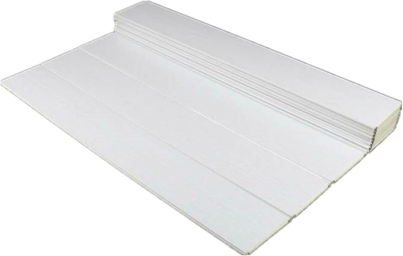 Photo 1 of AIWFL Folding Dust-Proof Bathtub Cover Louvered Shutter Bath Lid White PVC Bathtub Covers 63x31.5 inch 63 x 31.5 inch