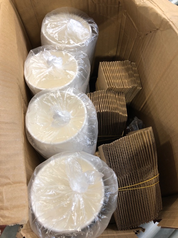 Photo 3 of 150 Pack 16oz Disposable Coffee Cups with Lids, Sleeves and Straws - To Go Coffee Cups 16 oz White Paper Cups - Insulated Hot Cups Bulk Disposable Cups - Small Business Togo, Tea, Hot Chocolate, Cocoa
