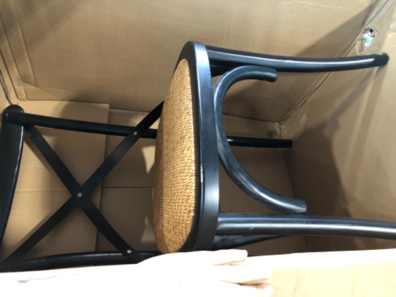 Photo 1 of 2xHome Cross Back Black Dining Chair