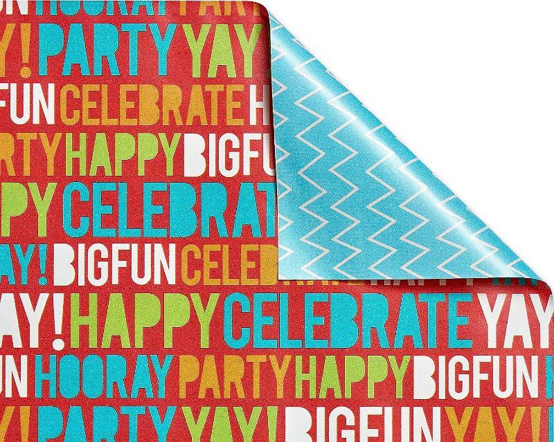 Photo 1 of American Greetings Reversible Birthday Wrapping Paper 20 ft