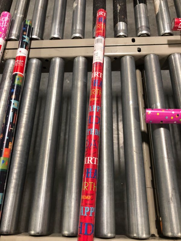 Photo 1 of American Greetings Reversible Birthday Wrapping Paper 20 ft