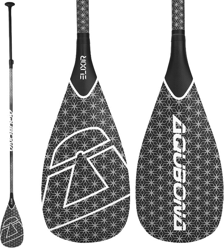 Photo 1 of AQUBONA SUP Paddle- 3 Pieces 100% Carbon Fiber Adjustable Stand Up Paddle Board Paddle, Portable Durable Floating Paddle Board.