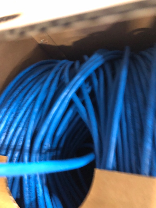 Photo 4 of CAT6 Plenum (CMP) Cable 1000FT | Network Analyzer Test Passed | 23AWG 4Pair, Solid 550MHz Network Cable 10Gigabit UTP, Available in Blue, White, Green, Gray, Black, Red & Yellow Color (Blue)