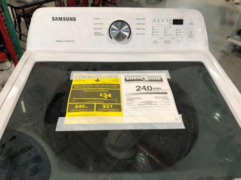 Photo 3 of Samsung 4.5 cu. ft. Top Load Washer with Impeller and Vibration Reduction in White
