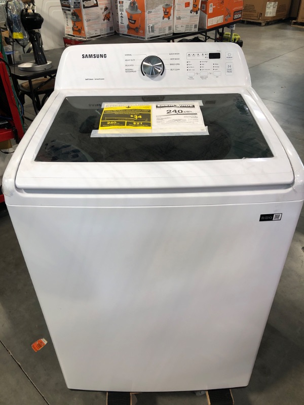 Photo 2 of Samsung 4.5 cu. ft. Top Load Washer with Impeller and Vibration Reduction in White
