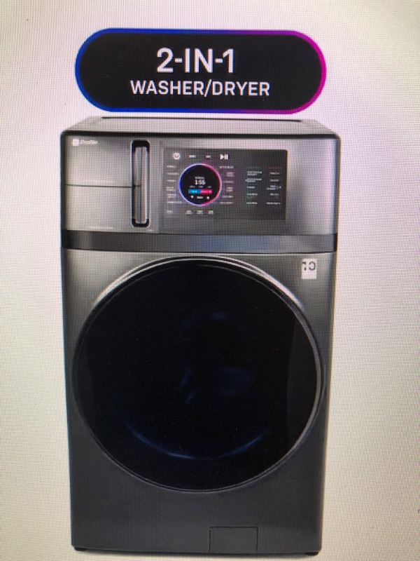 Photo 1 of GE PROFILE 4.8 cu. ft. UltraFast Combo Washer & Dryer with Ventless Heat Pump Technology in Carbon Graphite
