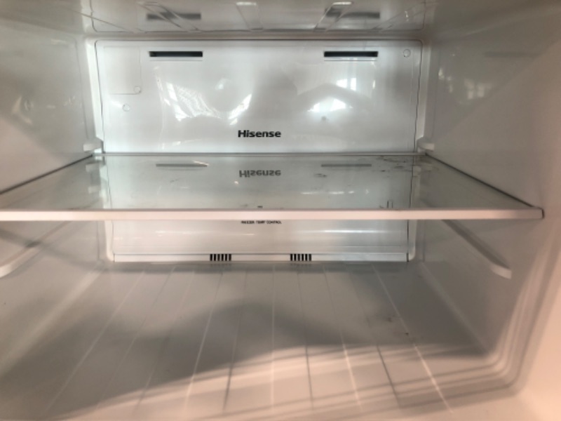 Photo 1 of Hisense 4.4-cu ft Counter-depth Freestanding Mini Fridge Freezer Compartment (Sliver) ENERGY STAR