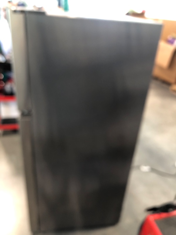 Photo 1 of Hisense 4.4-cu ft Counter-depth Freestanding Mini Fridge Freezer Compartment (Sliver) ENERGY STAR