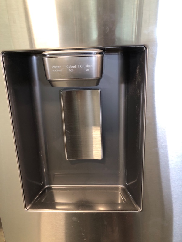 Photo 1 of Samsung 28 cu. ft. 4-Door French Door Smart Refrigerator in Fingerprint Resistant Stainless Steel, Standard Depth
