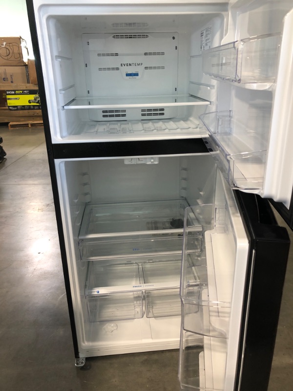Photo 3 of Frigidaire 30 in. 18.3 cu. ft. Top Freezer Refrigerator in Black
