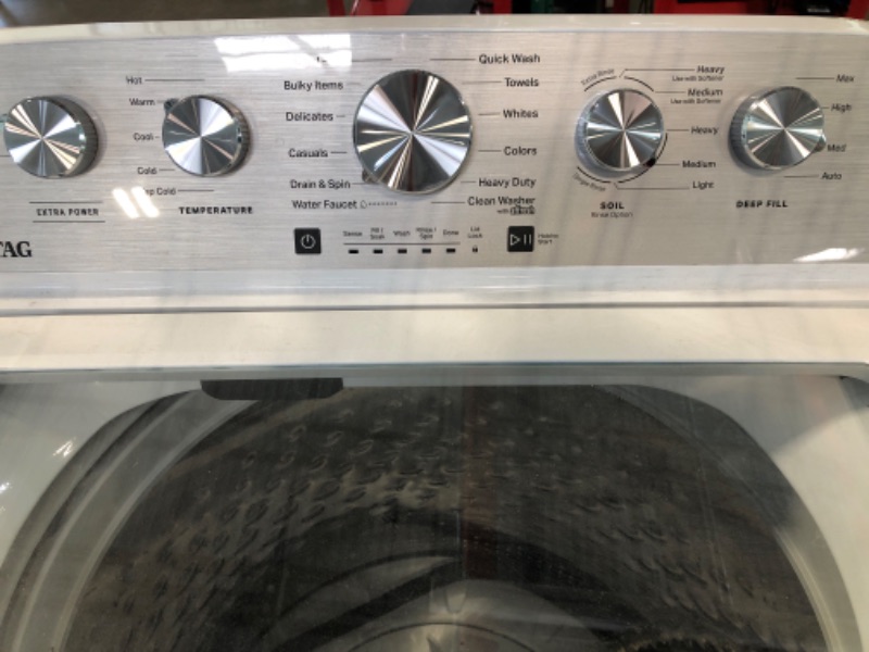 Photo 3 of Maytag 4.8-cu ft High Efficiency Impeller Top-Load Washer (White)
