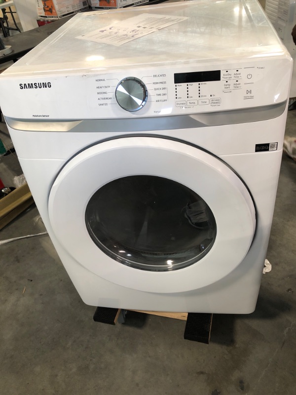 Photo 2 of Samsung 7.5-cu ft Stackable Electric Dryer (White)