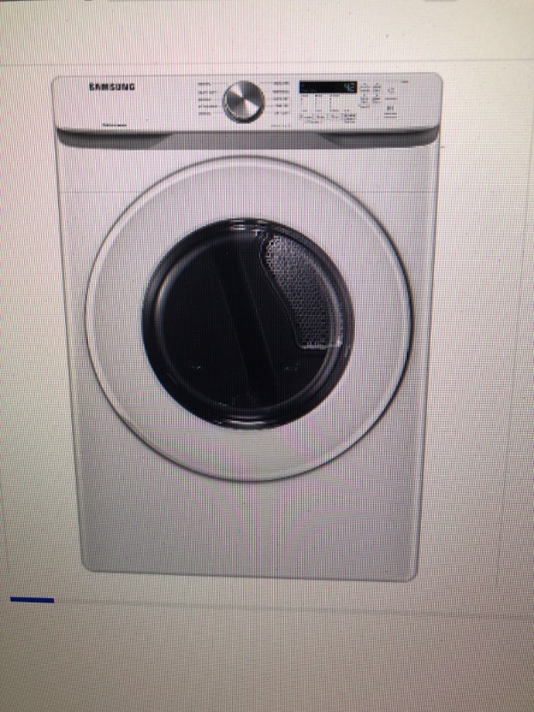 Photo 1 of Samsung 7.5-cu ft Stackable Electric Dryer (White)