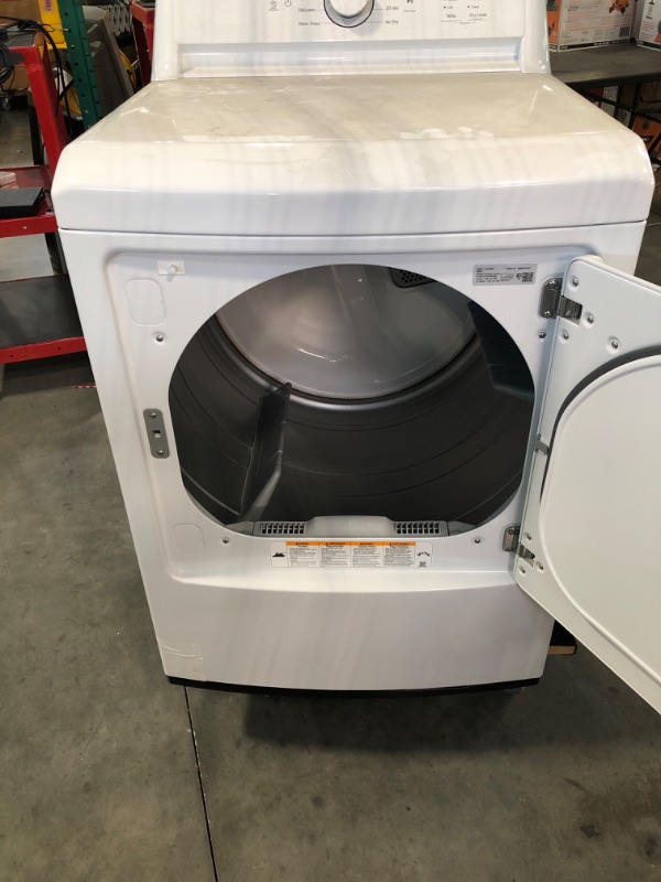 Photo 2 of LG 7.3-cu ft Electric Dryer (White) ENERGY STAR
