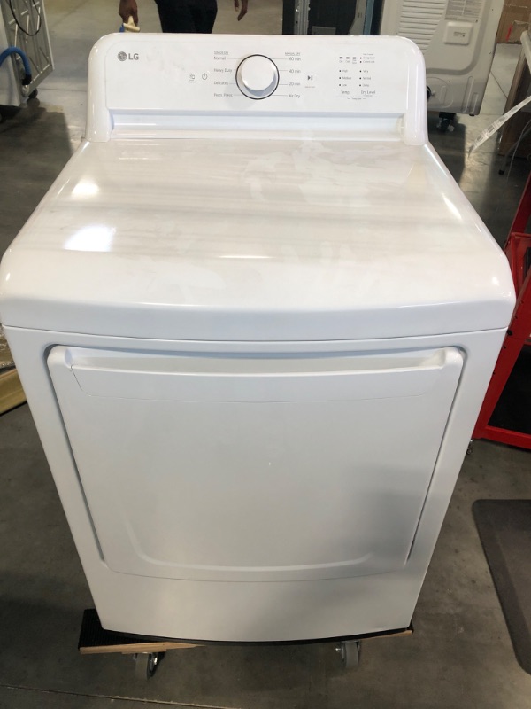 Photo 2 of LG 7.3-cu ft Electric Dryer (White) ENERGY STAR