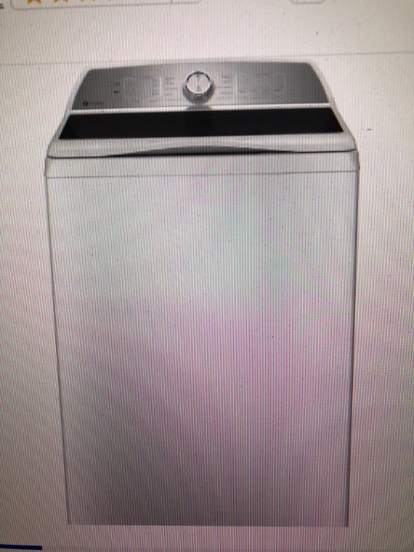 Photo 1 of GE Profile 4.9-cu ft High Efficiency Agitator Smart Top-Load Washer (White) ENERGY STAR
