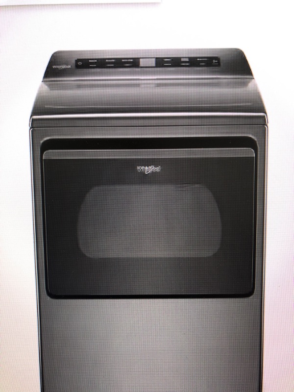 Photo 1 of whirlpool 7.4 cu. ft. Chrome Shadow Front Load Electric Dryer with AccuDry System
