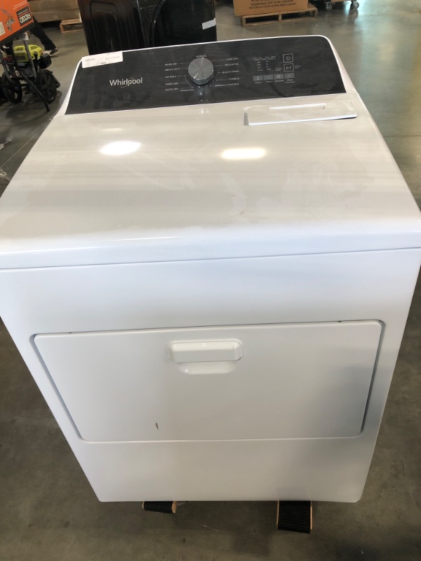 Photo 2 of whirlpool 7 cu. ft. White Top Load Electric Moisture Sensing Dryer
