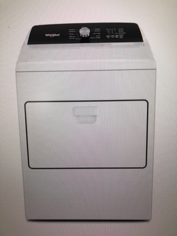 Photo 1 of whirlpool 7 cu. ft. White Top Load Electric Moisture Sensing Dryer
