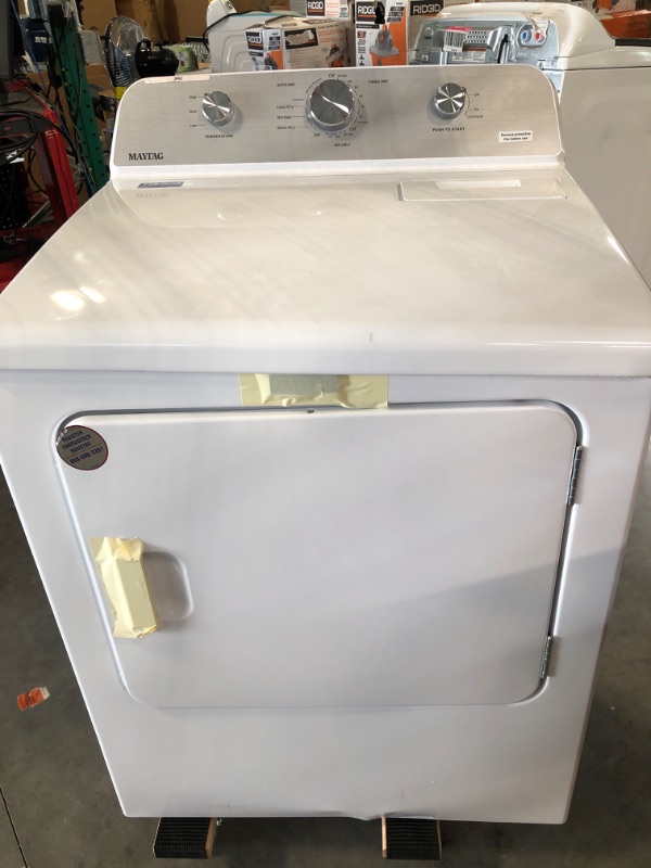 Photo 2 of 7.0 cu. ft. Vented Electric Dryer in White
