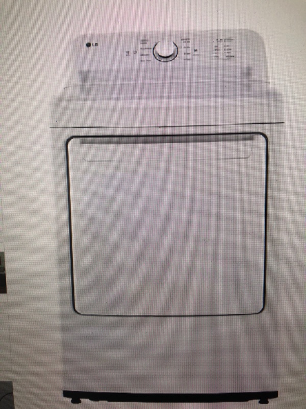 Photo 1 of Lg 7.3 Cu.Ft. Vented Gas Dryer in White with Sensor Dry Technology
