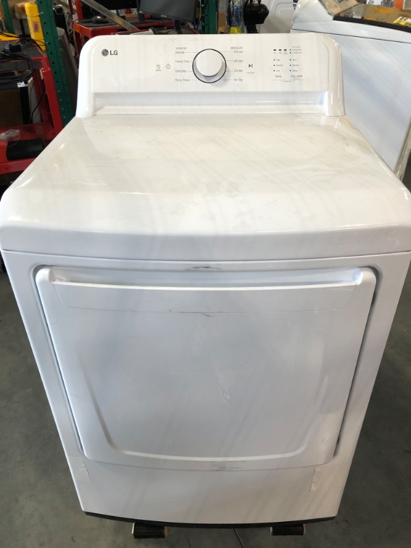 Photo 2 of Lg 7.3 Cu.Ft. Vented Gas Dryer in White with Sensor Dry Technology

