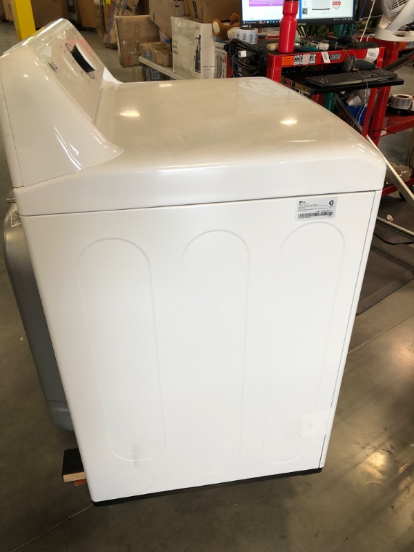 Photo 8 of Lg 7.3 Cu.Ft. Vented Gas Dryer in White with Sensor Dry Technology

