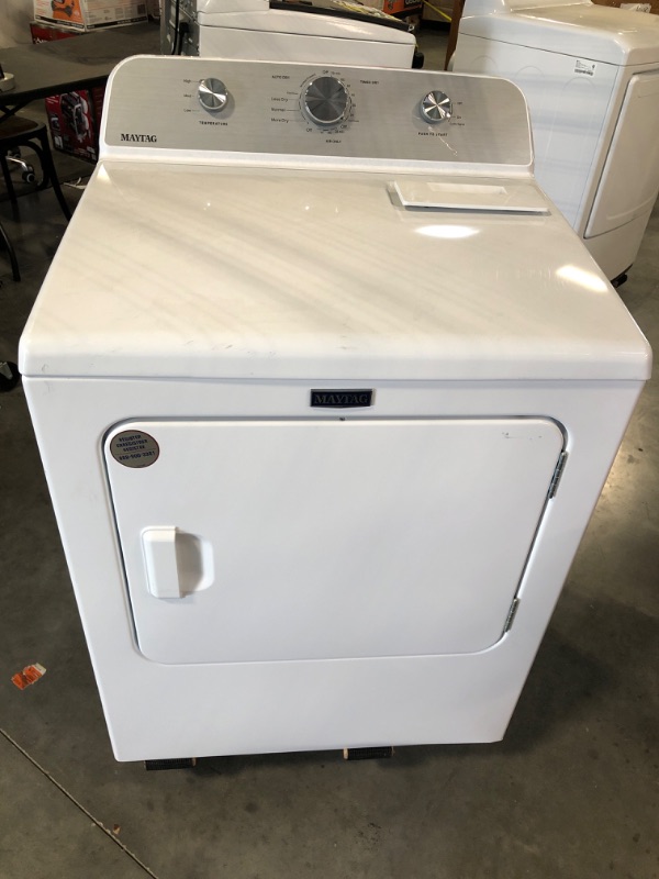 Photo 2 of maytag 7.0 cu. ft. Vented Electric Dryer in White
