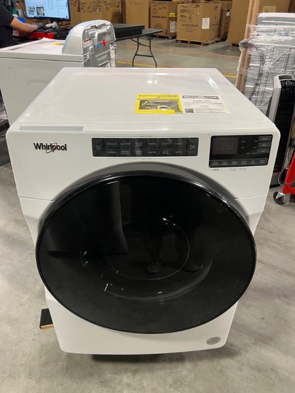 Photo 1 of 4.5 Cu. Ft. Front Load Washer with Quick Wash Cycle
Model : WFW5605MWO