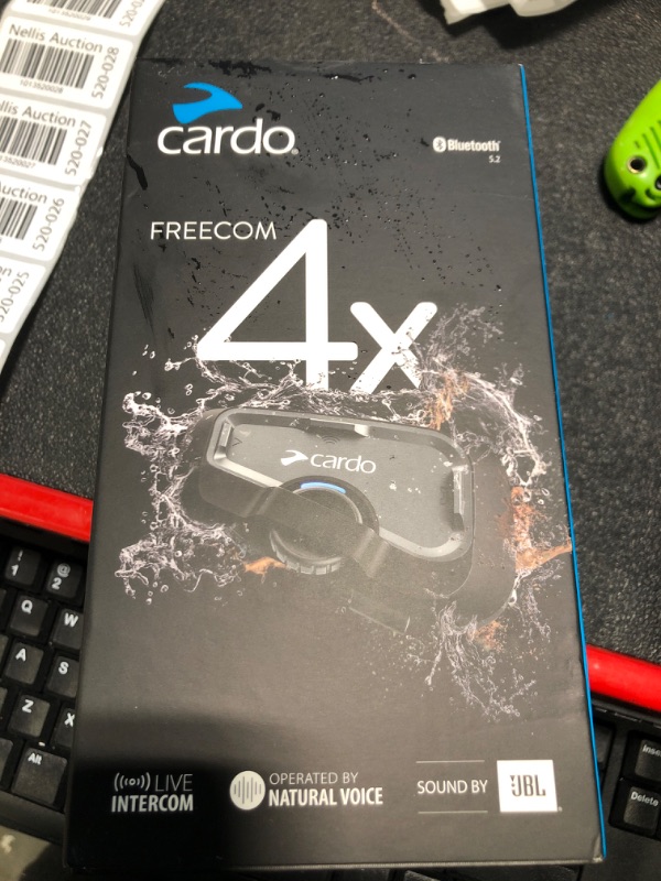 Photo 2 of Cardo Systems Freecom 4X Single,Black Freecom 4X Systems 1 Pack