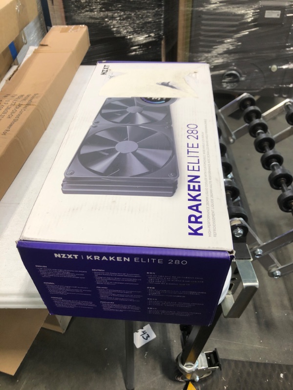 Photo 2 of Kraken Elite 280 - 140mm Fans + AIO 280mm Radiator Liquid Cooling System with 2.36" wide-angle LCD display and F  Fans