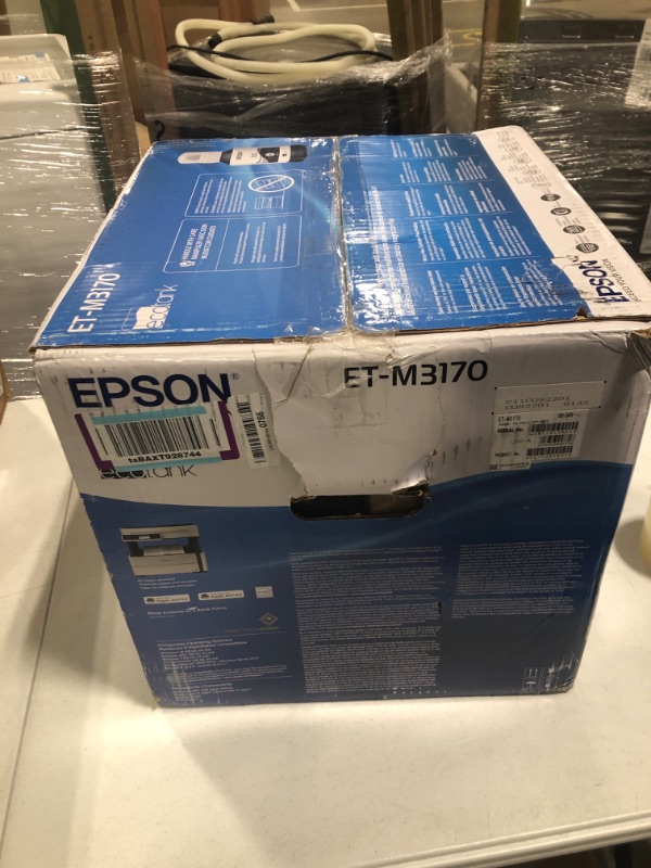 Photo 2 of Epson EcoTank ET-M3170 Wireless Monochrome All-in-One Supertank Printer with ADF, Fax and Ethernet PLUS 2 Years of Unlimited Ink*, White ET-M3170 FAX/ADF/PRINT/COPY/SCAN