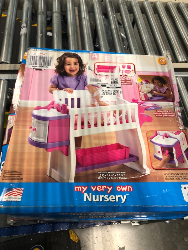 Photo 2 of American Plastic Toys Kids’ My Very Own Nursery Baby Doll Playset, Doll Furniture, Crib, Feeding Station, Learn to Nurture and Care, Durable and BPA-Free Plastic, for Children Ages 2+