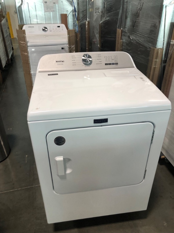 Photo 4 of Maytag Pet Pro 7-cu ft Steam Cycle Electric Dryer (White)

