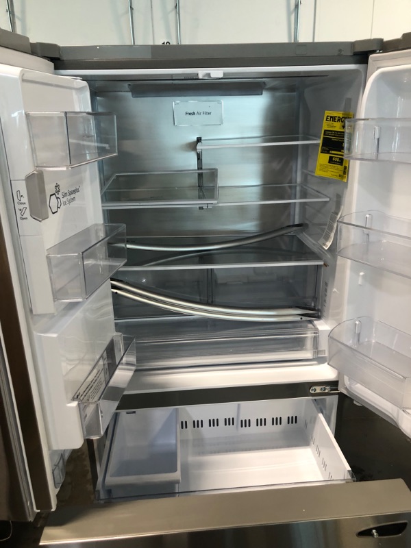 Photo 1 of LG Counter Depth MAX 25.5-cu ft Counter-depth Smart French Door Refrigerator with Dual Ice Maker (Fingerprint Resistant) ENERGY STAR
