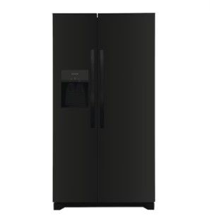Photo 1 of Frigidaire 25.6-cu ft Side-by-Side Refrigerator with Ice Maker (Black) ENERGY STAR

