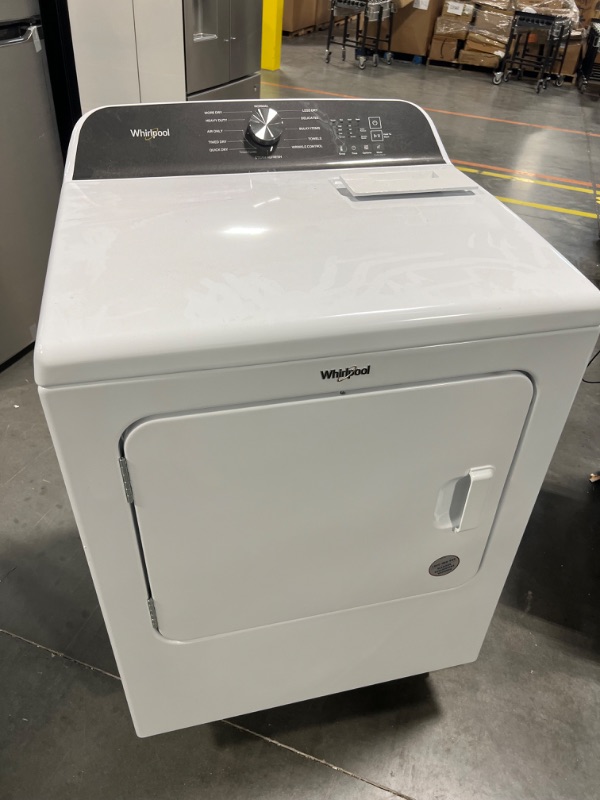 Photo 2 of Whirlpool 7-cu ft Steam Cycle Electric Dryer (White)
