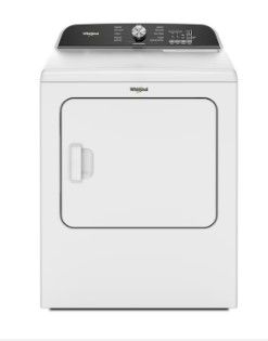 Photo 1 of Whirlpool 7-cu ft Steam Cycle Electric Dryer (White)
