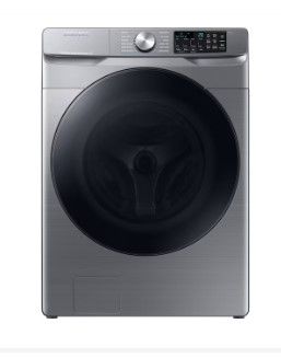 Photo 1 of Samsung 4.5-cu ft High Efficiency Stackable Steam Cycle Smart Front-Load Washer (Platinum) ENERGY STAR
