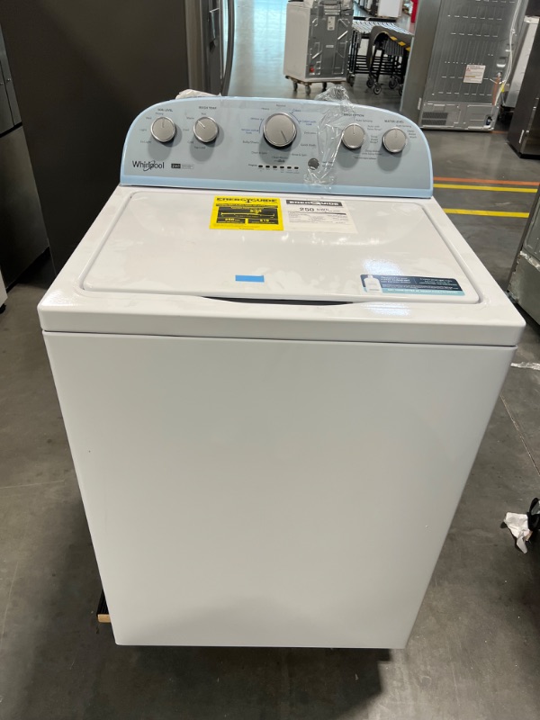 Photo 1 of Whirlpool 3.8-cu ft High Efficiency Impeller and Agitator Top-Load Washer (White)
