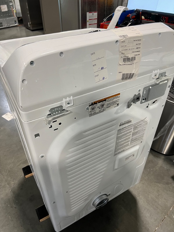 Photo 7 of Samsung 7.4-cu ft Reversible Side Swing Door Gas Dryer (White)

