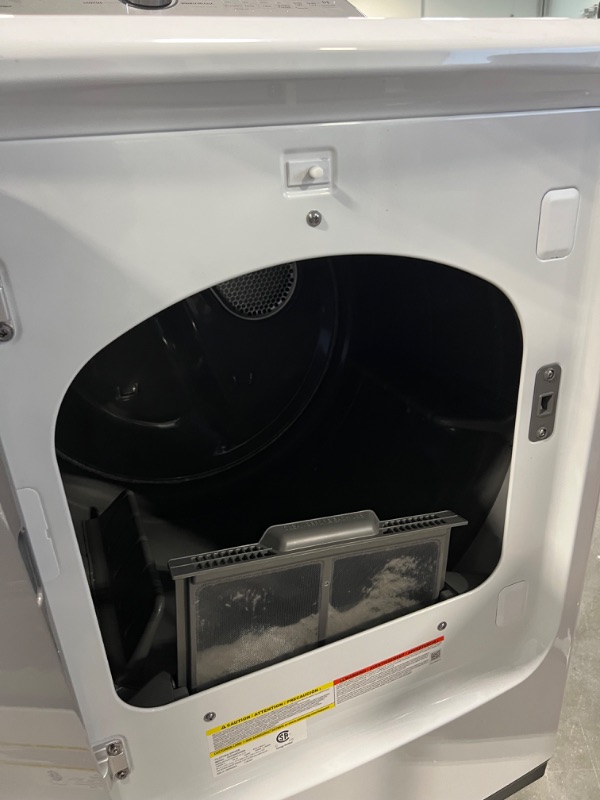 Photo 5 of Samsung 7.4-cu ft Reversible Side Swing Door Gas Dryer (White)
