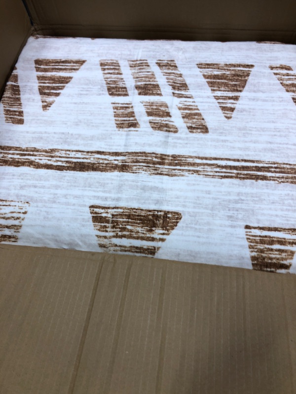 Photo 2 of Area Rug Living Room Carpet: 8x10 Large Moroccan Soft Fluffy Geometric Washable Bedroom Rugs Dining Room Home Office Nursery Low Pile Decor Under Kitchen Table Brown 8' x 10' Brown